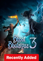 Kliknij by uzyskać więcej informacji | Netflix: Bhool Bhulaiyaa 3 / Bhool Bhulaiyaa 3 | A fake ghostbuster is blackmailed into helping a royal family with their haunted palace, but dueling demonic possessions complicate matters.